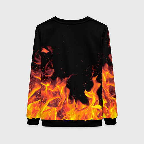 Женский свитшот Елена - имя в огне / 3D-Черный – фото 2