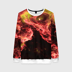 Женский свитшот Адское пламя инферно - inferno flame