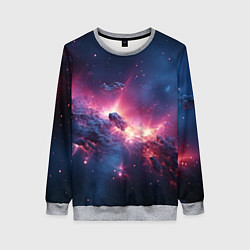Женский свитшот Взрыв в космосе