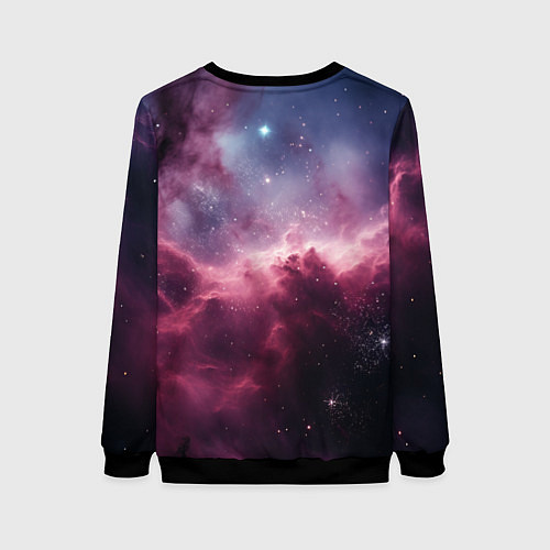 Женский свитшот Абстрактный космос фантастика / 3D-Черный – фото 2