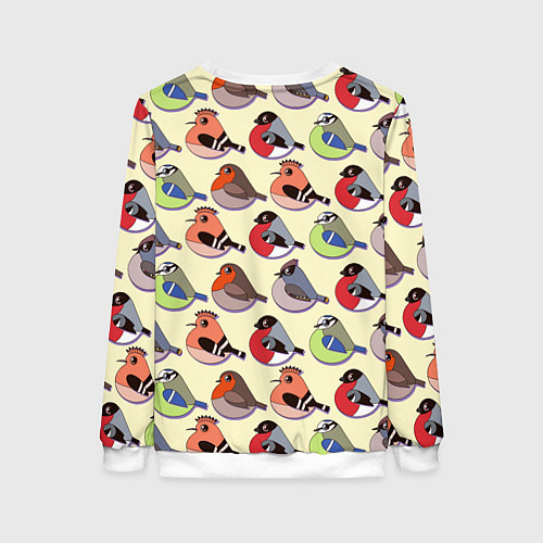 Женский свитшот Веселые птички / 3D-Белый – фото 2
