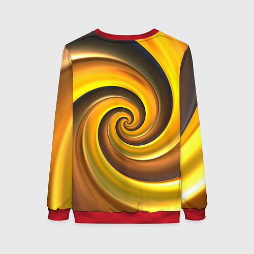 Женский свитшот Abiotic Factor желтый фон / 3D-Красный – фото 2