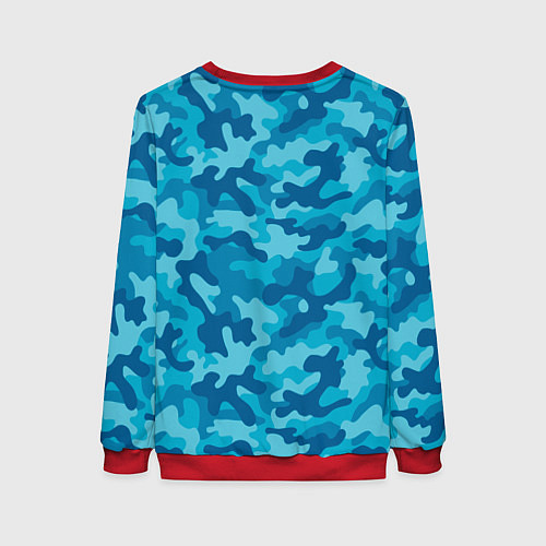 Женский свитшот Камуфляж Люсии из gta 6 / 3D-Красный – фото 2