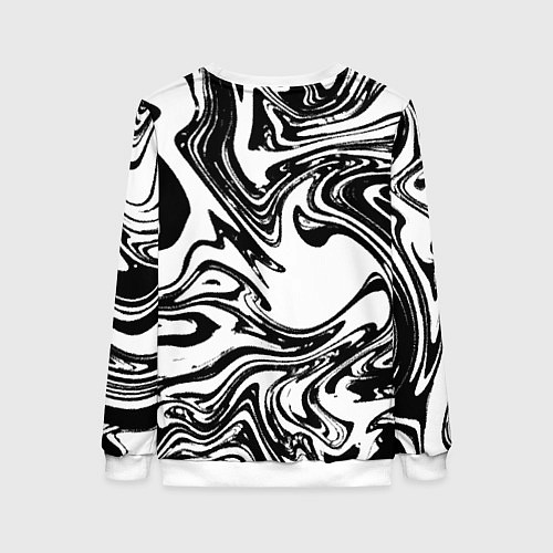 Женский свитшот Абстрактная черно-белая / 3D-Белый – фото 2