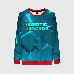 Женский свитшот Abiotic Factor logo neon