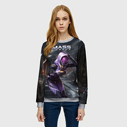 Свитшот женский Mass Effect ТалиЗора, цвет: 3D-меланж — фото 2