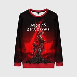 Свитшот женский Главные герои Assassins creed shadows, цвет: 3D-красный