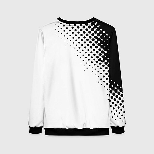 Женский свитшот Герб РФ спорт абстракция / 3D-Черный – фото 2