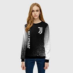 Свитшот женский Juventus sport на темном фоне вертикально, цвет: 3D-черный — фото 2
