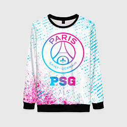 Женский свитшот PSG neon gradient style