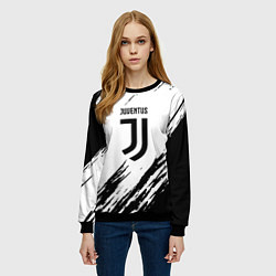 Свитшот женский Juventus краски, цвет: 3D-черный — фото 2