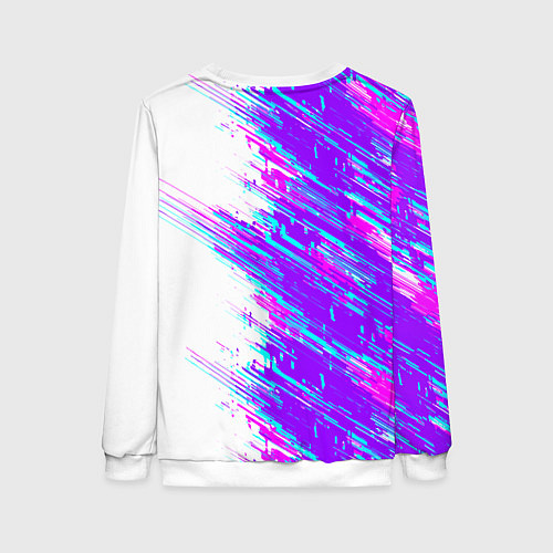 Женский свитшот Neon glitch / 3D-Белый – фото 2