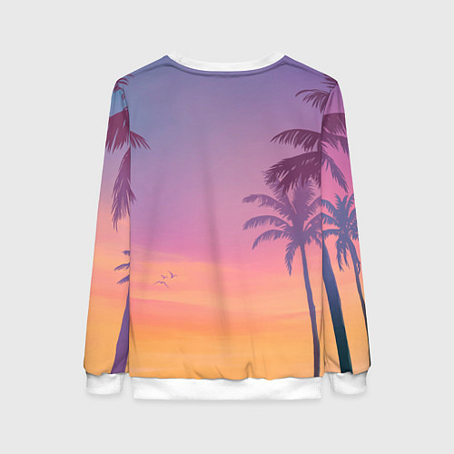 Женский свитшот Девушка в купальнике из Gta 6 / 3D-Белый – фото 2