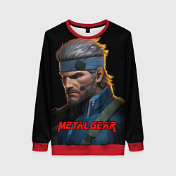 Свитшот женский Веном Снейк из игры Metal gear, цвет: 3D-красный