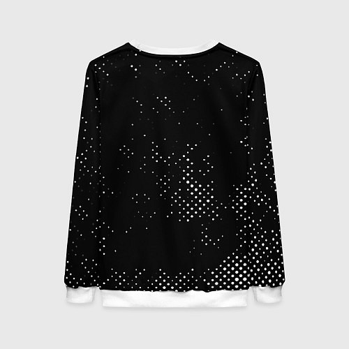 Женский свитшот Салли фейс текстура точки / 3D-Белый – фото 2