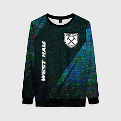 Женский свитшот West Ham glitch blue