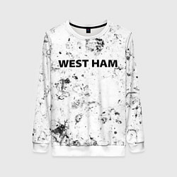 Свитшот женский West Ham dirty ice, цвет: 3D-белый