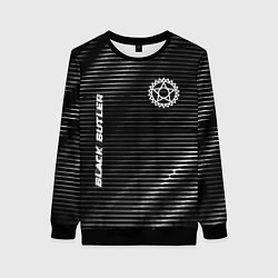 Свитшот женский Black Butler metal anime lines, цвет: 3D-черный
