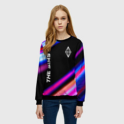 Свитшот женский The Sims speed game lights, цвет: 3D-черный — фото 2