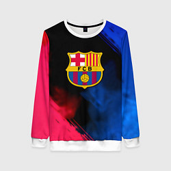 Свитшот женский Barcelona fc club gradient smoke, цвет: 3D-белый