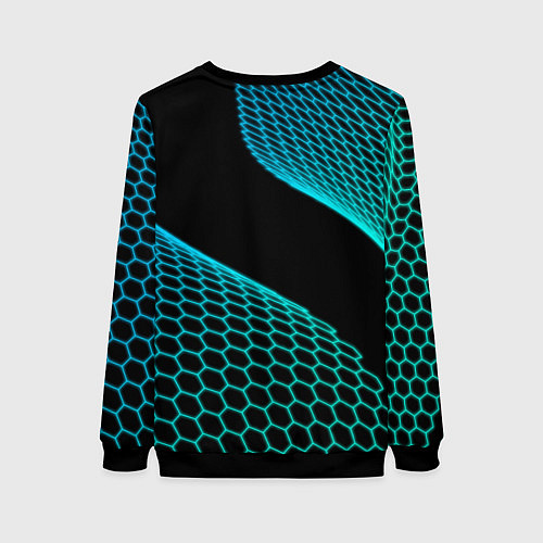 Женский свитшот Genesis electro hexagon / 3D-Черный – фото 2