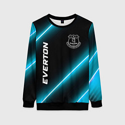 Свитшот женский Everton неоновые лампы, цвет: 3D-черный