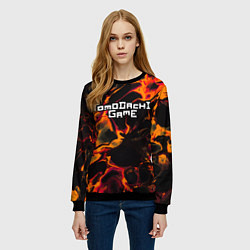 Свитшот женский Tomodachi Game red lava, цвет: 3D-черный — фото 2