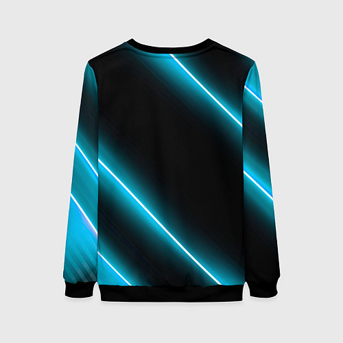 Женский свитшот Galatasaray неоновые лампы / 3D-Черный – фото 2