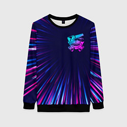 Свитшот женский Tokyo Ghoul neon blast lines, цвет: 3D-черный