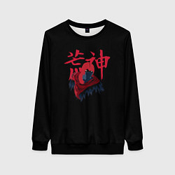 Свитшот женский Aragami logo ninja, цвет: 3D-черный