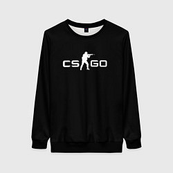 Свитшот женский Counter strike logo, цвет: 3D-черный