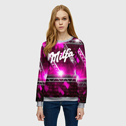 Свитшот женский Milfa в стиле milka, цвет: 3D-меланж — фото 2