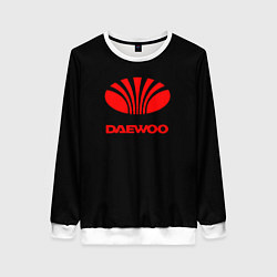 Свитшот женский Daewoo red logo, цвет: 3D-белый