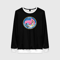 Свитшот женский NASA usa logo, цвет: 3D-белый