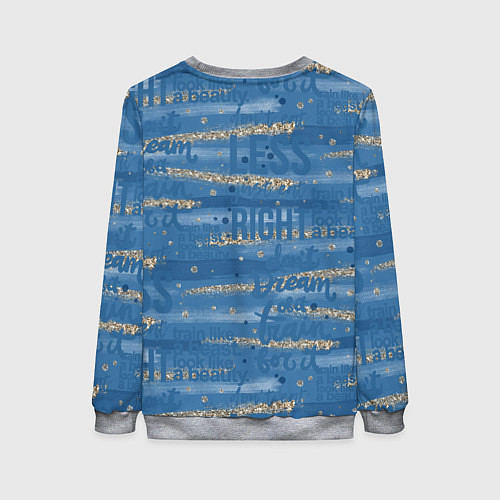 Женский свитшот Фитнес графика / 3D-Меланж – фото 2