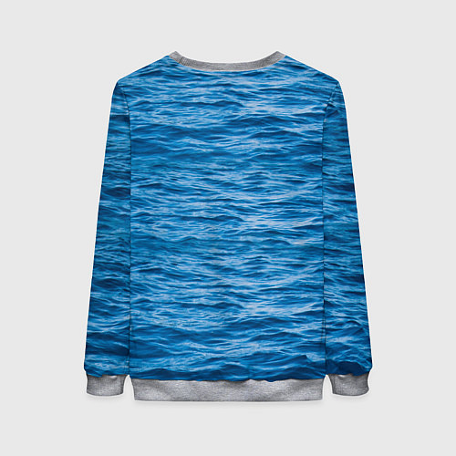 Женский свитшот Будь спокоен и греби / 3D-Меланж – фото 2