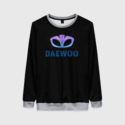 Свитшот женский Daewoo logo neon, цвет: 3D-меланж