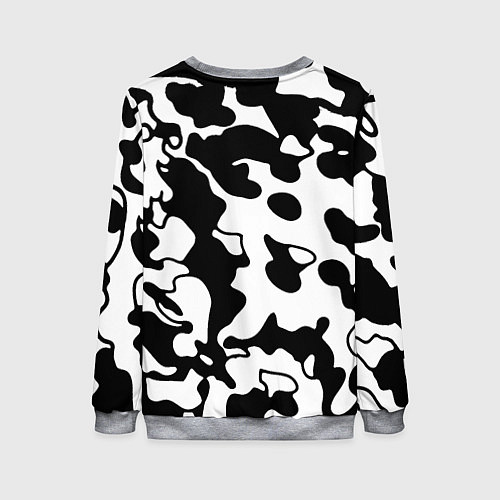 Женский свитшот Герб РФ камуфляж текстура / 3D-Меланж – фото 2