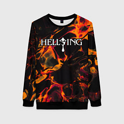 Женский свитшот Hellsing red lava