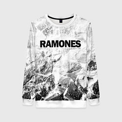 Свитшот женский Ramones white graphite, цвет: 3D-белый
