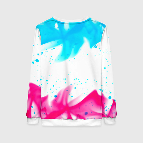 Женский свитшот GTA neon flame / 3D-Белый – фото 2