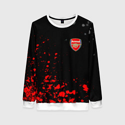 Свитшот женский Arsenal spash, цвет: 3D-белый