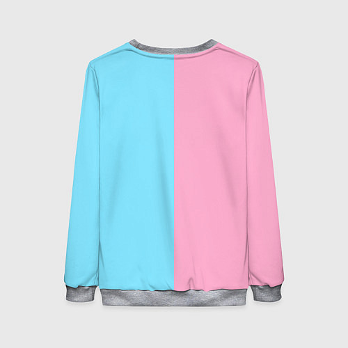 Женский свитшот Summer-pink and blue / 3D-Меланж – фото 2