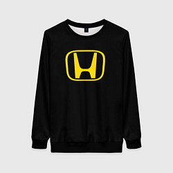 Свитшот женский Honda yellow, цвет: 3D-черный