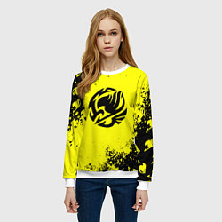 Свитшот женский Хвост феи текстура аниме, цвет: 3D-белый — фото 2