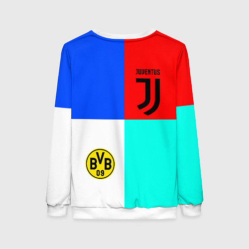 Женский свитшот Juventus x Borussia / 3D-Белый – фото 2
