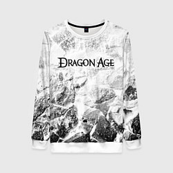 Женский свитшот Dragon Age white graphite