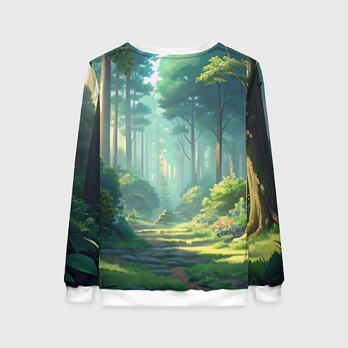 Женский свитшот Bulbasaur pokemon / 3D-Белый – фото 2