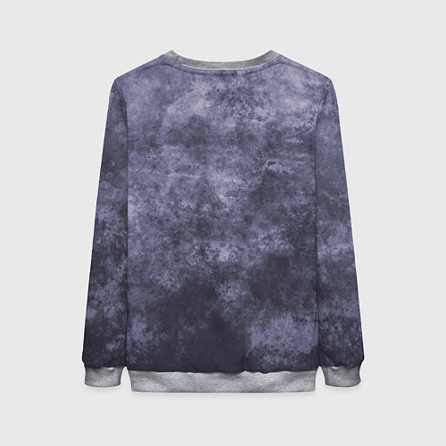 Женский свитшот Сине-серый яростный волк на абстрактном фоне / 3D-Меланж – фото 2