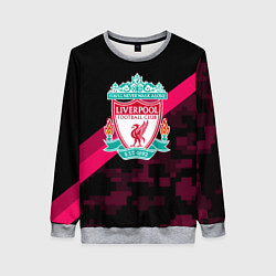 Свитшот женский Liverpool sport fc club, цвет: 3D-меланж